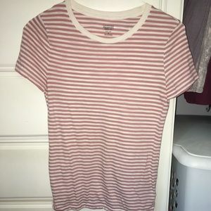 pink and white shirt